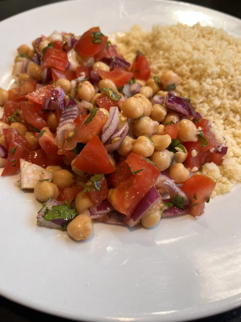 Salade de Pois Chiches à la Marocaine
